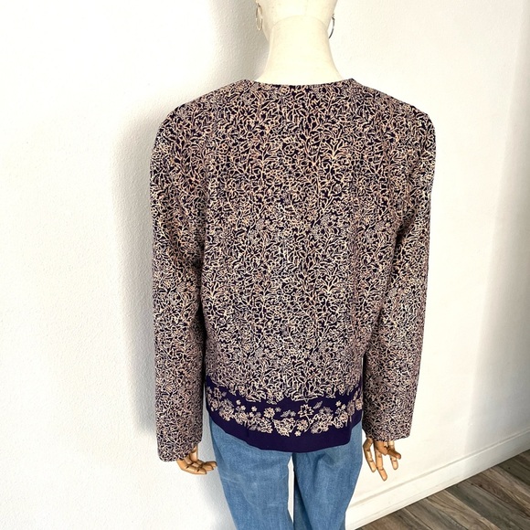 EUC Vintage Floral Button Down Shirt Blouse - Picture 4 of 7